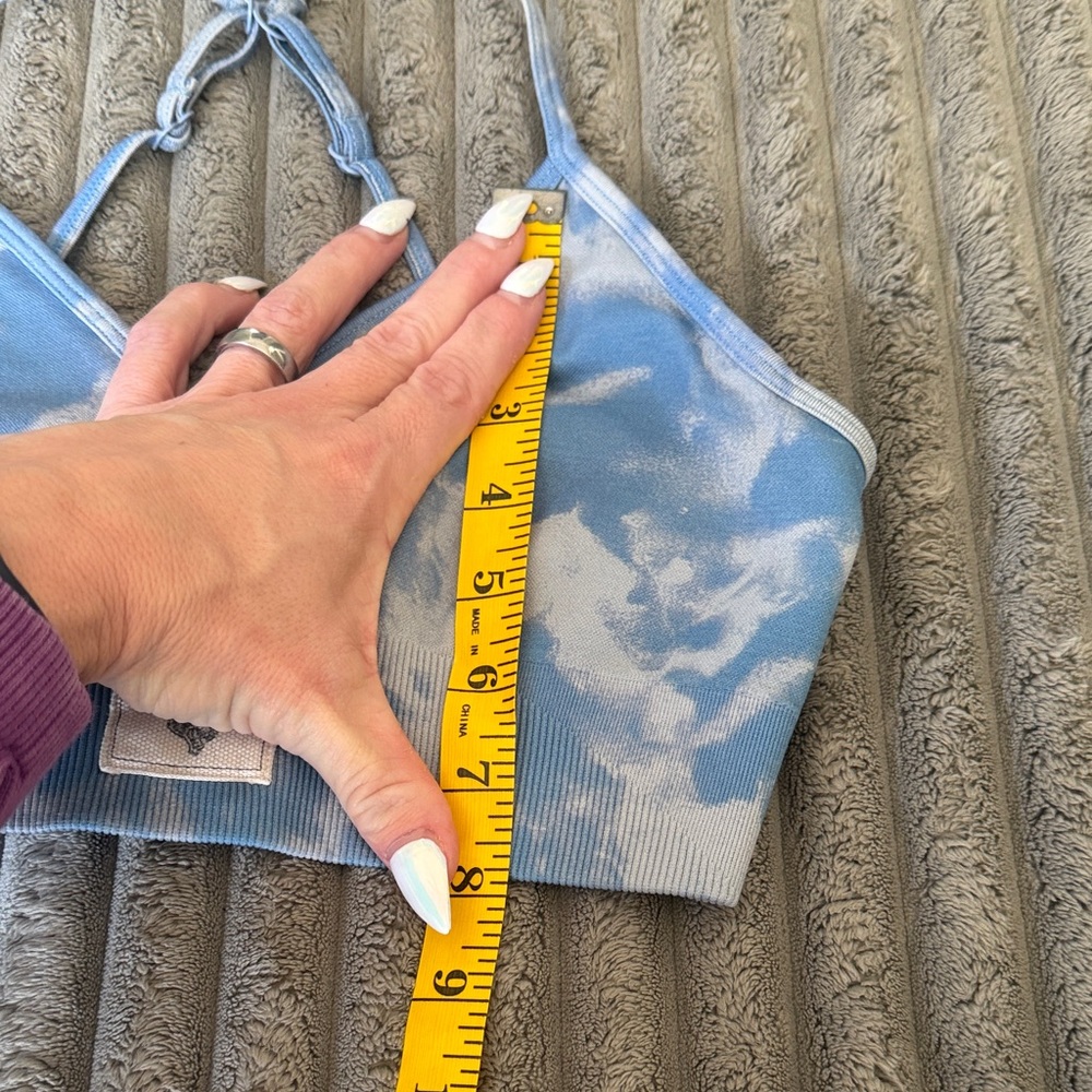 Darc Sport Big LA Blue Marble Everson Seamless Sports Bra - Picture 4 of 4